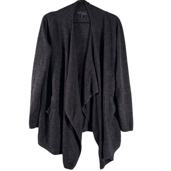Barefoot Dreams Sweaters - Barefoot Dreams women’s black grey size M/L cozy chic light island cardigan